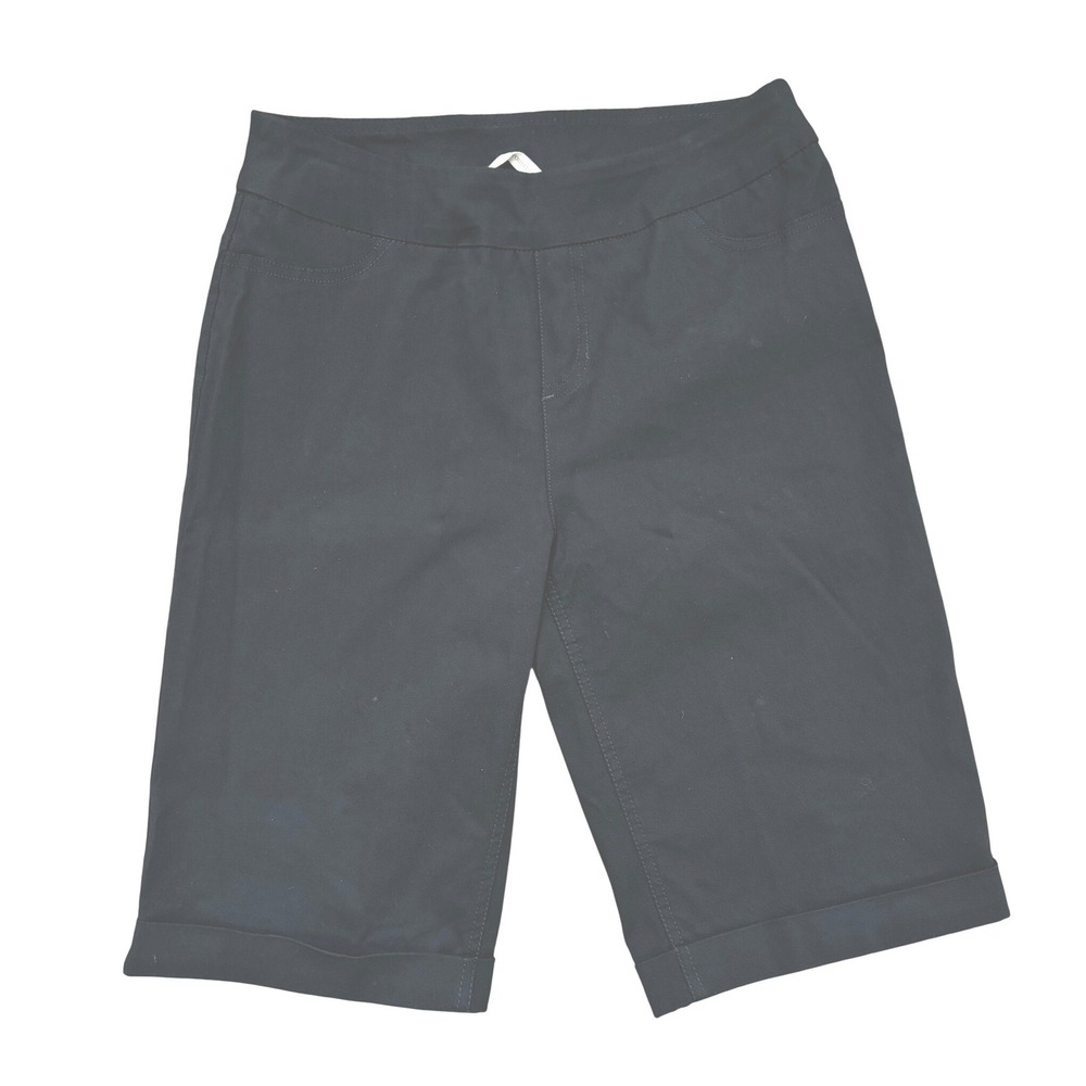 Soft Surroundings Size Small Pull On Bermuda Shorts Black Style 26689 Size S